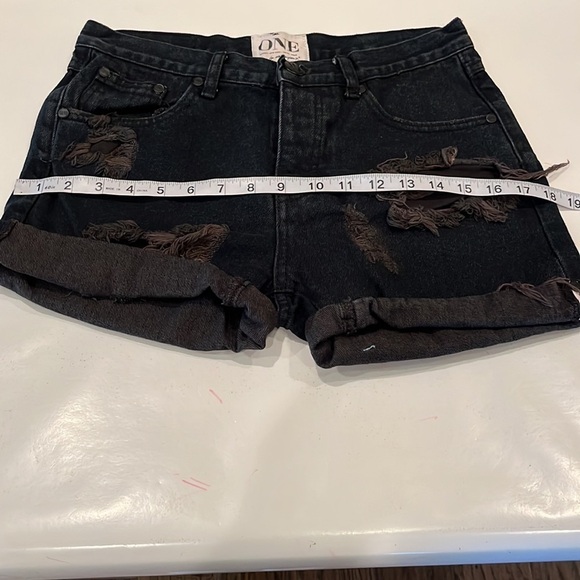 One Teaspoon Chargers Relaxed Fit Shorts Size 24 - Picture 5 of 16